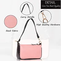 STYLZI Shoulder Bags For Women Mini Handbags Small Size Stylish Ladies Purse With Croc Pattern/Synthetic Leather Retro Croco Style Classic Fancy Hobo Shoulder Daytrip Sling bag For Women (Pink)-thumb4