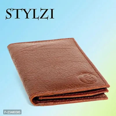 STYLZI Men's Genuine Leather 3 Cards Slots Wallet-thumb3