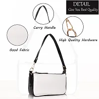 STYLZI Shoulder Bags For Women Mini Handbags Small Size Stylish Ladies Purse With Croc Pattern/Synthetic Leather Retro Croco Style Classic Fancy Hobo Shoulder Daytrip Sling bag For Women (White)-thumb4
