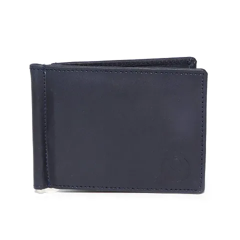 STYLZI Money Clip Leather Bi-Fold Slim Wallet with Card Holder & Money Clipper. Wallet for Men, Thin Wallet for Men Slim