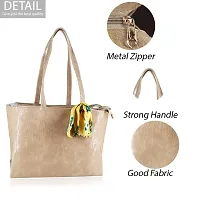 STYLZI Womens Handbag/Ladies Shoulder Bag/Girls tote bag/Croc Pattern/Office Bag for women/Shoulder Hobo Daytrip Handbag For Women (Beige)-thumb3