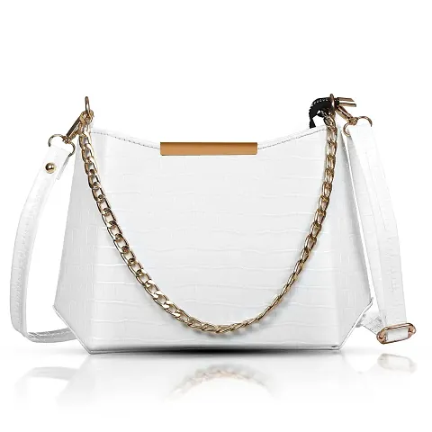 STYLZI Sling Bag For Women  Girls - It Is A Classic Satchel Trendy Bag With Adjustable Chain Strap Shoulder Bag For Women  Girls.