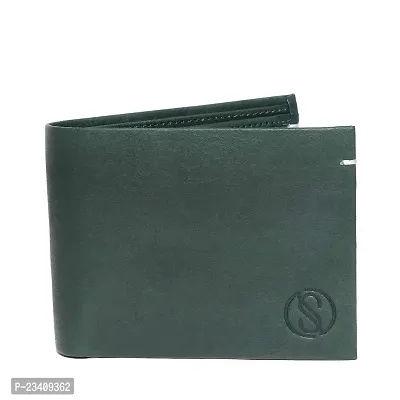 STYLZI Genuine Leather Wallets for Men Travel Wallet for Men Green Leather Wallet for Men