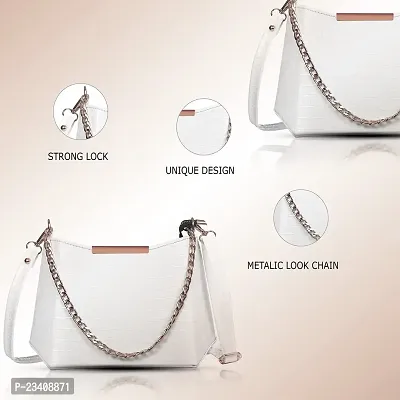 STYLZI Sling Bag For Women  Girls - It Is A Classic Satchel Trendy Bag With Adjustable Chain Strap Shoulder Bag For Women  Girls.-thumb5