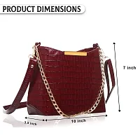 STYLZI Sling Bag For Women  Girls - It Is A Classic Satchel Trendy Bag With Adjustable Chain Strap Shoulder Bag For Women  Girls.-thumb3