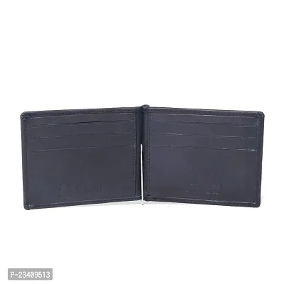 STYLZI Men's Leather Money Clip Wallet Blue Genuine Leather Money Clipper Wallet for Men Money Clipper Wallet for Men Money Clipper Thin Wallet for Men Slim-thumb2