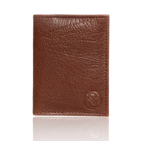 STYLZI Men's Genuine Leather 3 Cards Slots Wallet