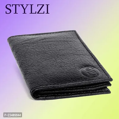 STYLZI Men's Genuine Leather 3 Cards Slots Wallet-thumb3