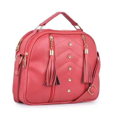 STYLZI Synthetic Leather Casual Crossbody Water Resistant Trendy Top Handle Sling Bag For Women