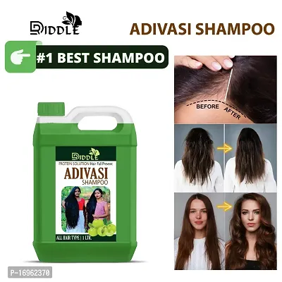 Adivasi driddle Herbal shampoo for Dandruff Control, Hair Regrowth  Hair Fall Control shampoo 1Ltr-thumb2