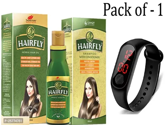Shampoo  Hair Oil Combo For Long  Shynie Hair + LED Watch Free 200gm x 1 Hair Care Combo