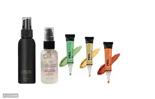 Sheny Tube Primer And Setting Spray And Concealer Tube Make Up Combo Kit (5 Items In The Set) (5 Items In The Set)