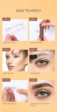 Brown Eyebrow Stamp Enhancer Eyebrow Stamper Kit Waterproof-thumb1