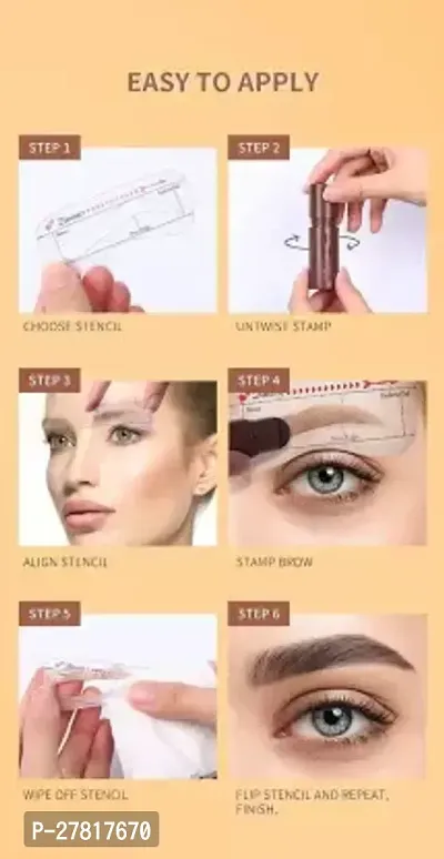 Brown Eyebrow Stamp Enhancer Eyebrow Stamper Kit Waterproof-thumb2