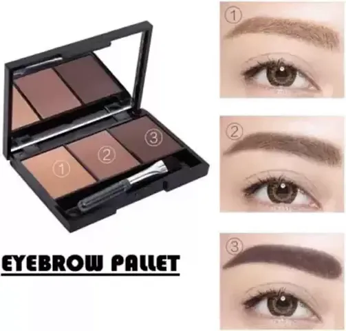 Wiffy 3 In 1 Black and Brown Eyebrow Powder Palette?