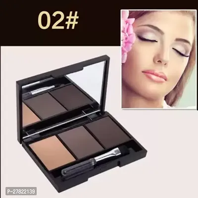 3 IN 1 MULTICOLOR EYEBROW PALETTE FOR BEST EYEBROW LOOKING PACK OF 1-thumb0