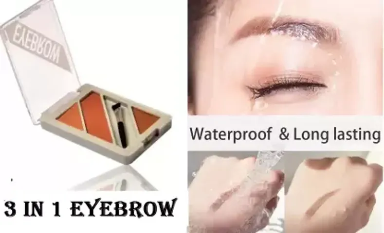 Wiffy ?BEST BEAUTY PRODUCT 3 IN 1 EYEBROW PALETTE WATERPROOF PACK OF 1