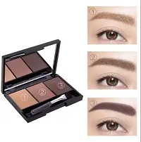 NATURAL MAKEUP 3 IN 1 EYEBROW PALLETE FOR GIRLS AND WOMANS-thumb2