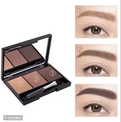 NATURAL MAKEUP 3 IN 1 EYEBROW PALLETE FOR GIRLS AND WOMANS-thumb3