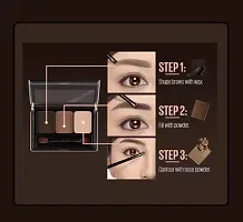 THE LONGLASTING  MAKEUP 3 IN 1 EYEBROW PALLETE FOR GIRLS AND WOMANS-thumb1