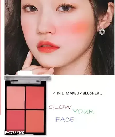 BLUSHER PALLETE 4 IN 1 MATTE ALL SKIN TONE TYPE BLUSHER (MULTICOLOUR)-thumb0