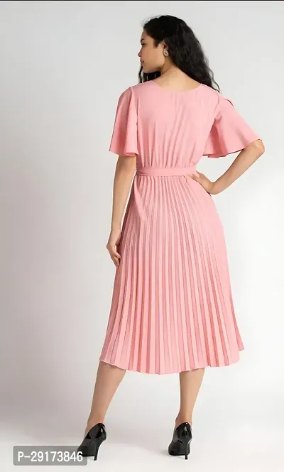 Designer Crepe A-Line Dress for Women-thumb4