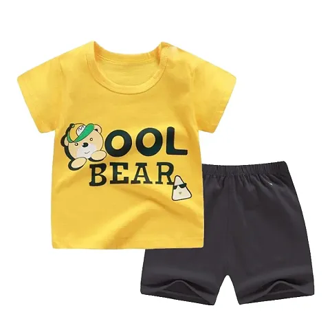 Trendy Blend T-Shirts with Shorts For Boys