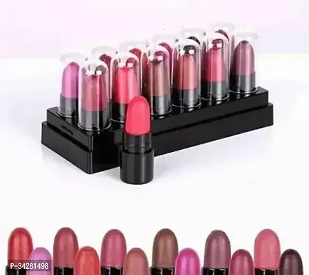 Popular Mini Matte Travel Combo Lipstick Pack of 12-thumb0