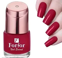 Stay Long Last Matte Lipstick Nail Polish Combo (Bridal Maroon , Glossy Red)-thumb1