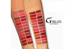 Makeup Mania Girlee Non Transfer Matte Liquid Lipstick (01 Dark Magenta, 02 Mahogany Maroon)-thumb1