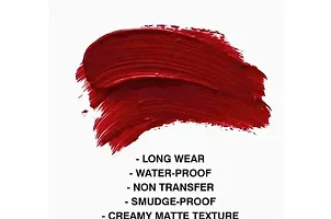 Makeup Mania Girlee Non Transfer Matte Liquid Lipstick (01 Dark Magenta, 02 Mahogany Maroon)-thumb2