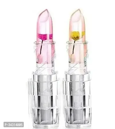 2 Magic Jelly Flower Lipstick Temperature Changing Lipstick (Pink 10 ml)-thumb0