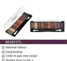 Glam21 10 Color Eyeshadow Palette Highly Pigmented (Shade-05)-thumb1