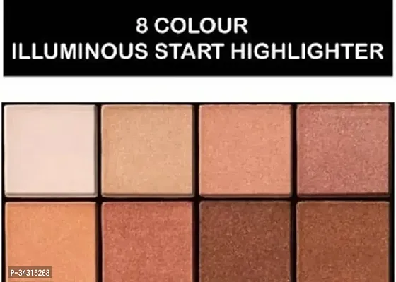 Illuminous Start Highlighter With 8 Shades , 30.6 G, Multicolor-thumb0