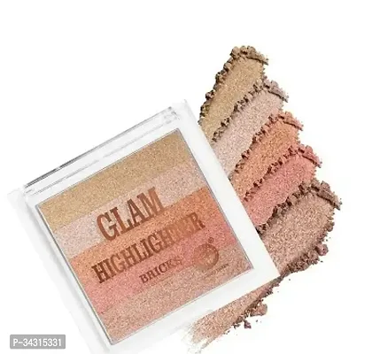 Colors Queen Professional make up Shimmer Glam highlighter Brick-thumb0