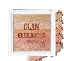 Colors Queen Professional make up Shimmer Glam highlighter Brick-thumb2