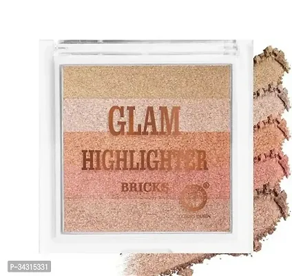 Colors Queen Professional make up Shimmer Glam highlighter Brick-thumb3