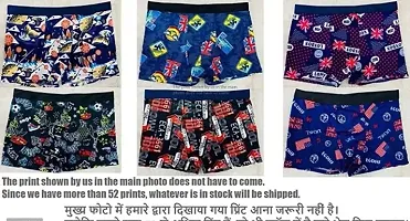 Trunks for Men Ultra Soft and Durable Micro Modal Fabric Multi Printed Brief.Color Print May Vary.Pack Of 3-thumb1