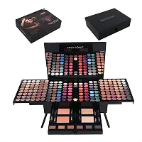 190 Colors Professional Makeup Kit Pallet, Eyeshadow/Facial Blusher/Eyebrow Powder/Eyeliner Pencil/Mirror-thumb1