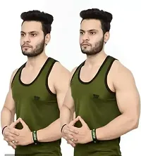 Stylish Cotton Blend Vest For Men Pack Of 2-thumb2