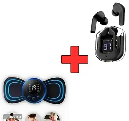 Modern Battery Operated Body Massager with Ear Bud Pack of 2-thumb0