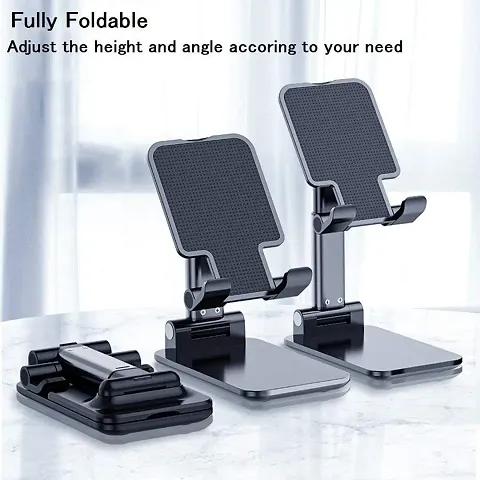 Adjustable and Foldable Desktop Phone Holder Stand for Phones Compatible