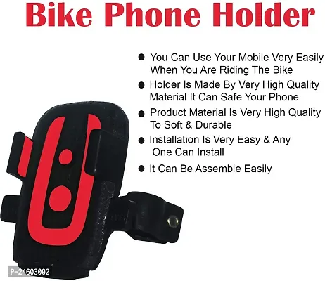 Onisha Bike Mobile Holder (Red, Black)