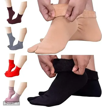 RONIKS Winter Socks for Women | Woolen/Ankle Socks for Women | 6 Pair Socks| High Quality Fabric-thumb2