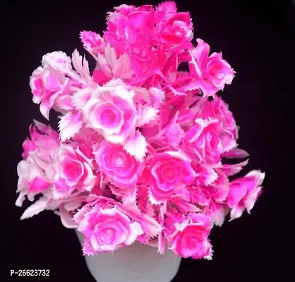 Artificial Pink Rose Potted Pack Of 1