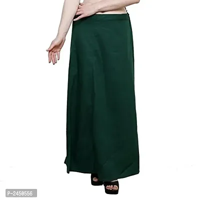 Green Color Cotton Stitched Petticoat-thumb0