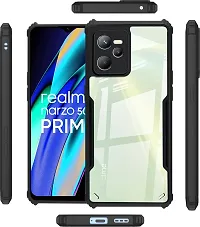 Wowcase Back Cover for Realme Narzo 50A Prime Black Transparent Grip Case Pack of 1-thumb3