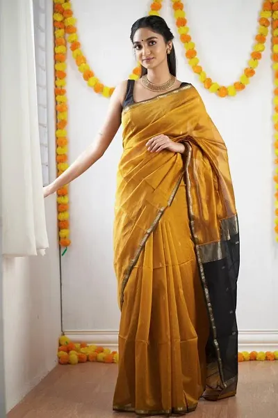 Handloom linen manufacturing Handloom Cotton Silk Maheswari Saree With blouse Piece | Cotton Silk sarees new Collection
