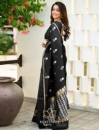 Beautiful Banarasi Silk Zari Women Saree with Blouse Piece-thumb3