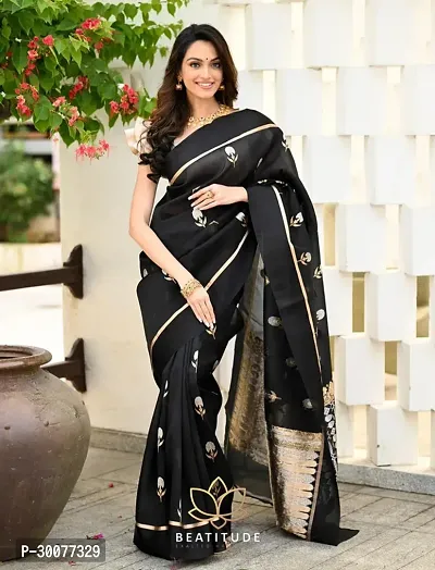 Beautiful Banarasi Silk Zari Women Saree with Blouse Piece